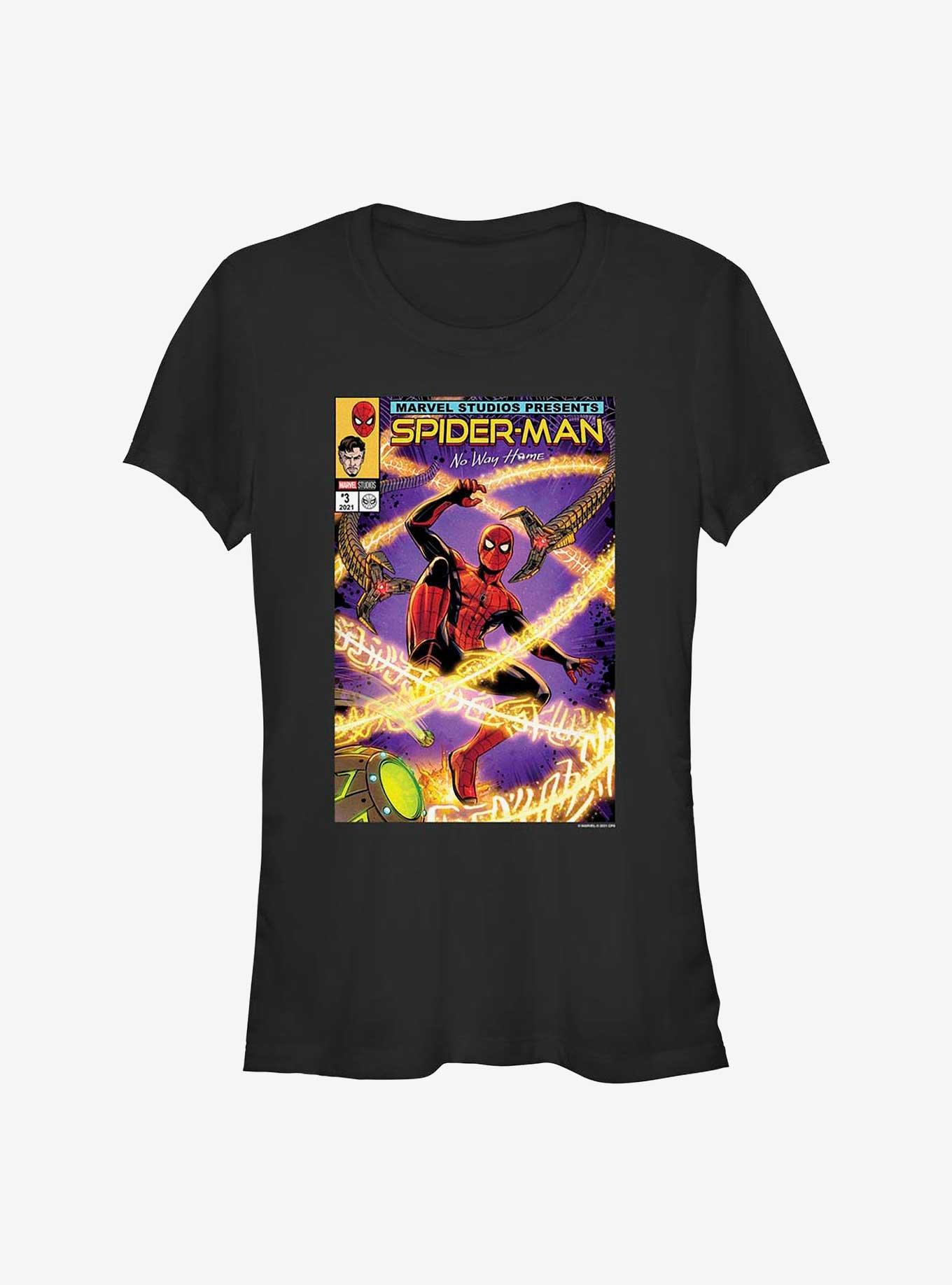 Marvel's Spider-Man Spidey Bttle Cmic Cver Girl's T-Shirt