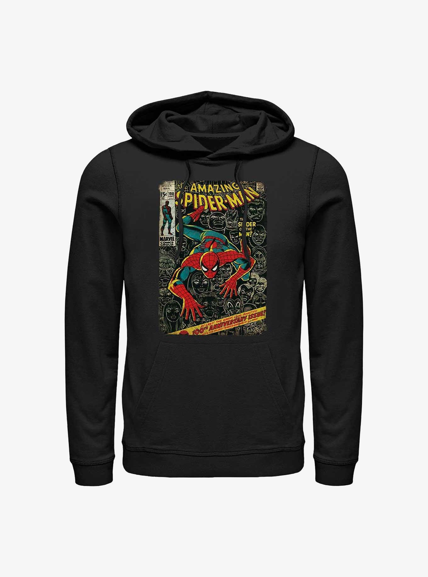 Marvel's Spider-Man Spidey Frontcover Hoodie, BLACK, hi-res