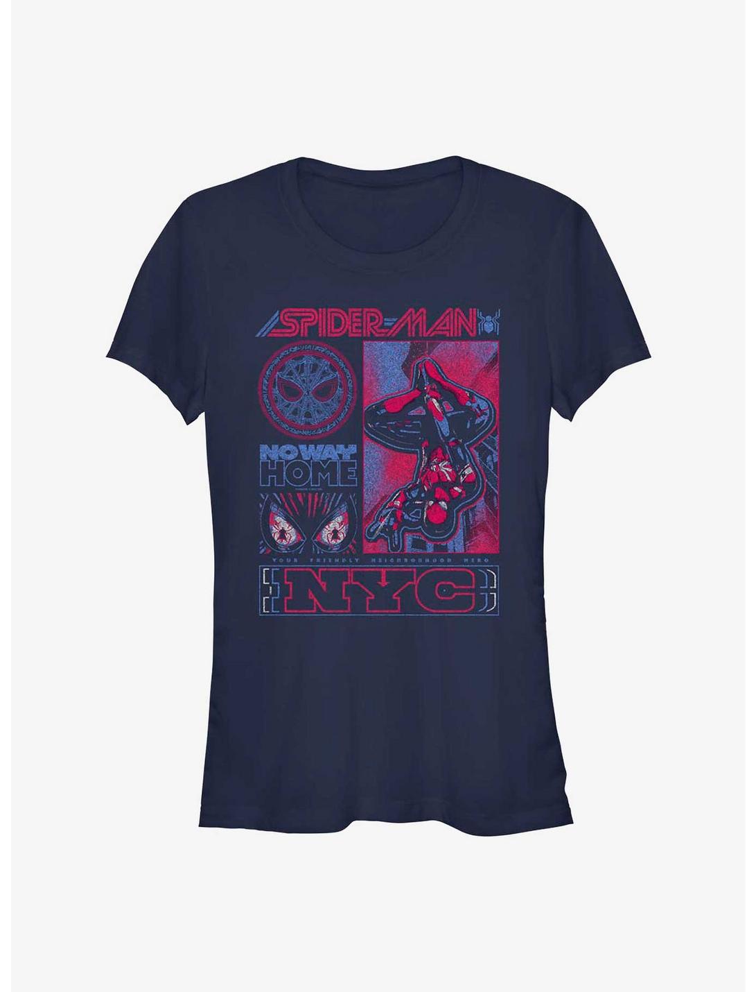 Marvel's Spider-Man Streetwise Girl's T-Shirt, NAVY, hi-res