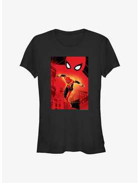Marvel's Spider-Man Web Swinging Girl's T-Shirt, , hi-res
