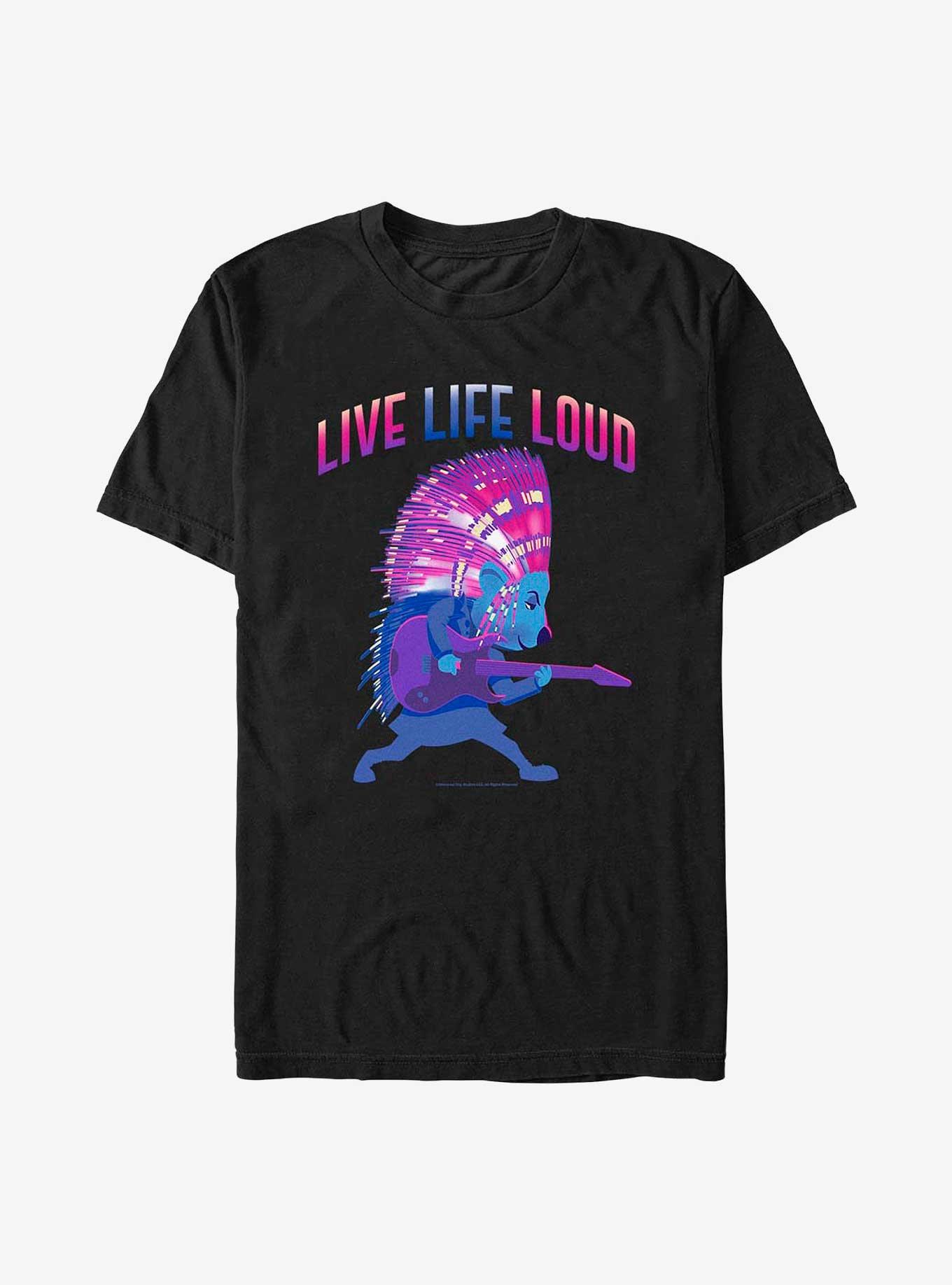Sing Live Life Loud T-Shirt, BLACK, hi-res