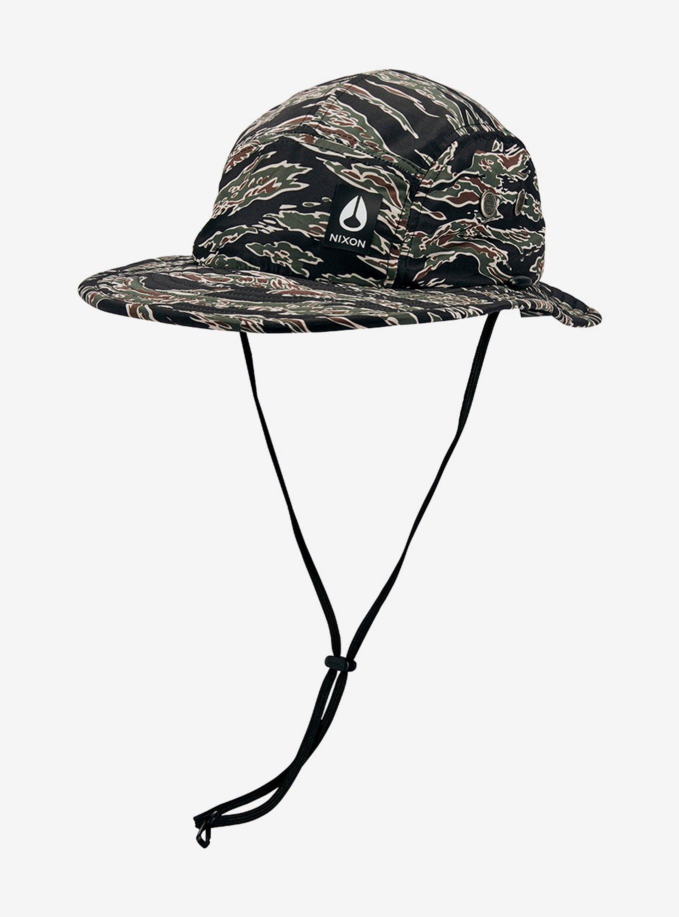 Nixon Narrows Full Brim Bucket Hat Tiger Camo, , hi-res