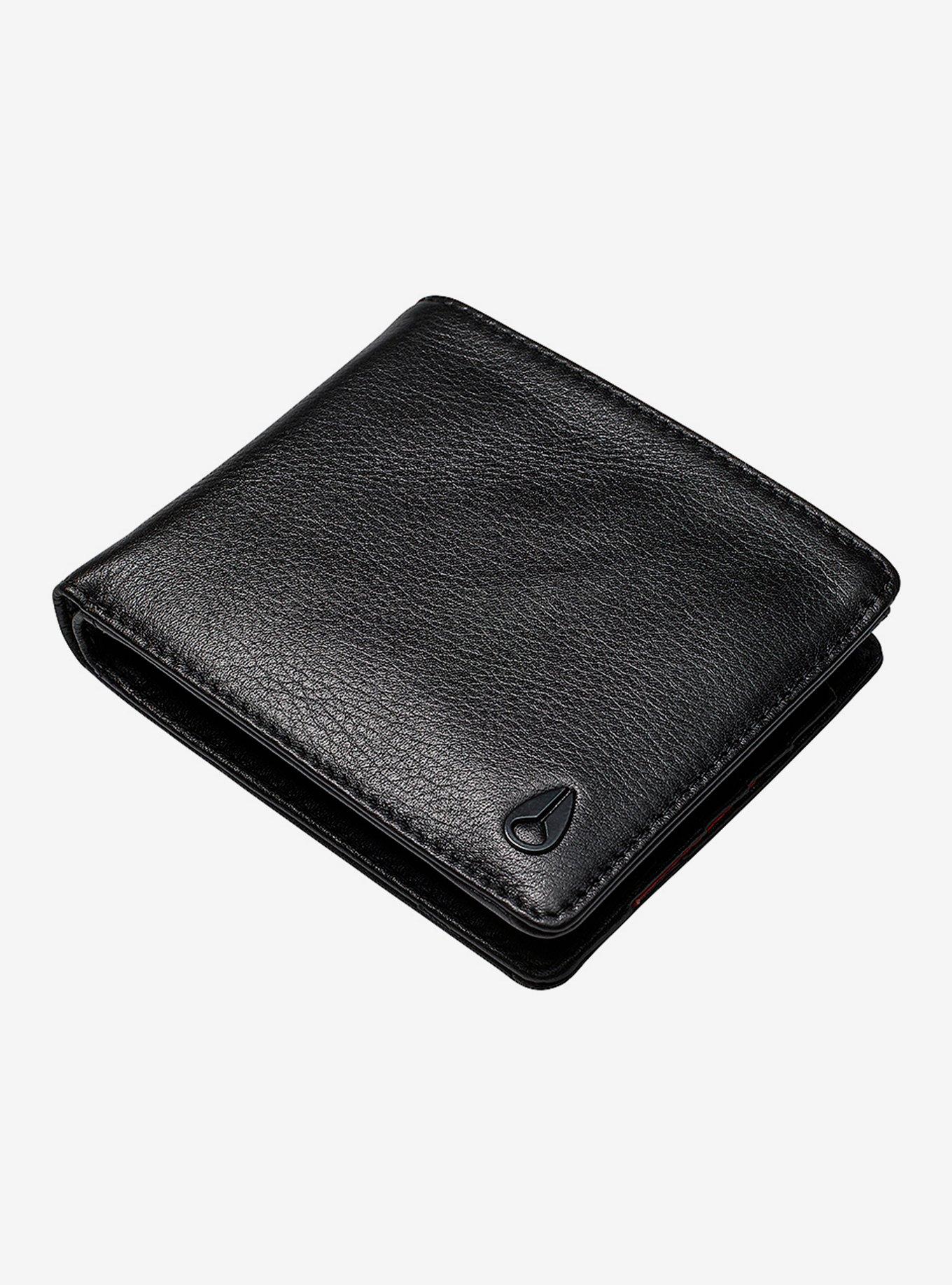 Nixon Pass Leather Coin Wallet Black, , hi-res