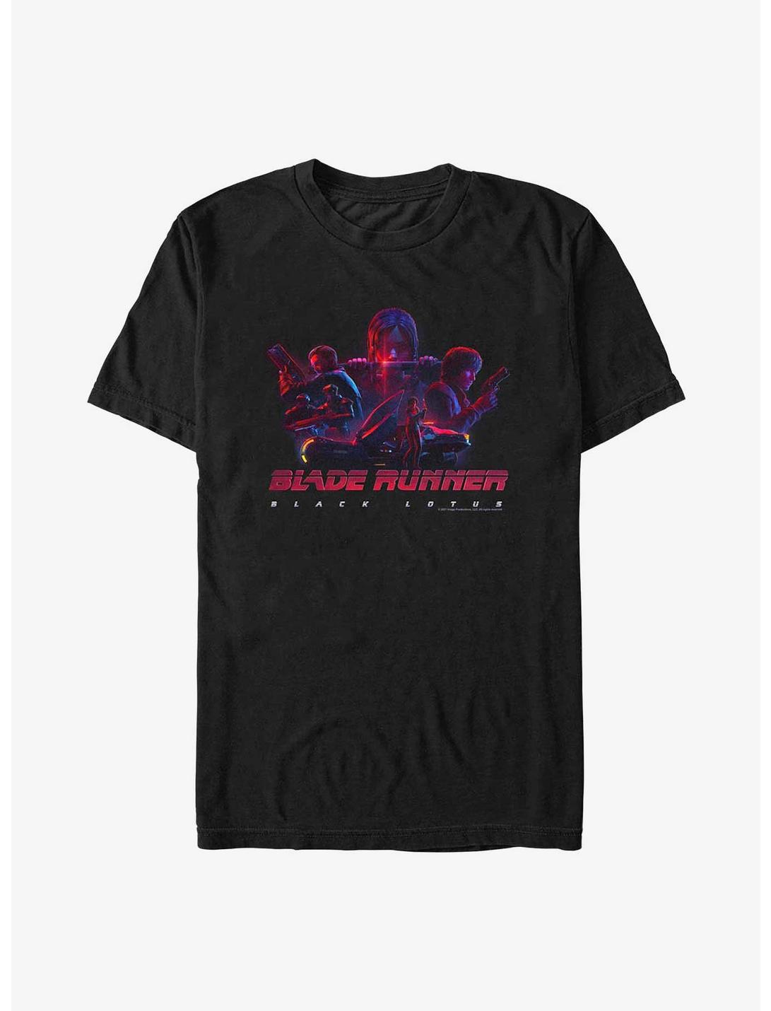 Blade Runner Black Lotus Poster T-Shirt, BLACK, hi-res