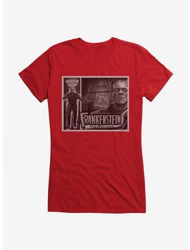 Frankenstein Black & White The Man Who Made A Monster Girls T-Shirt, , hi-res