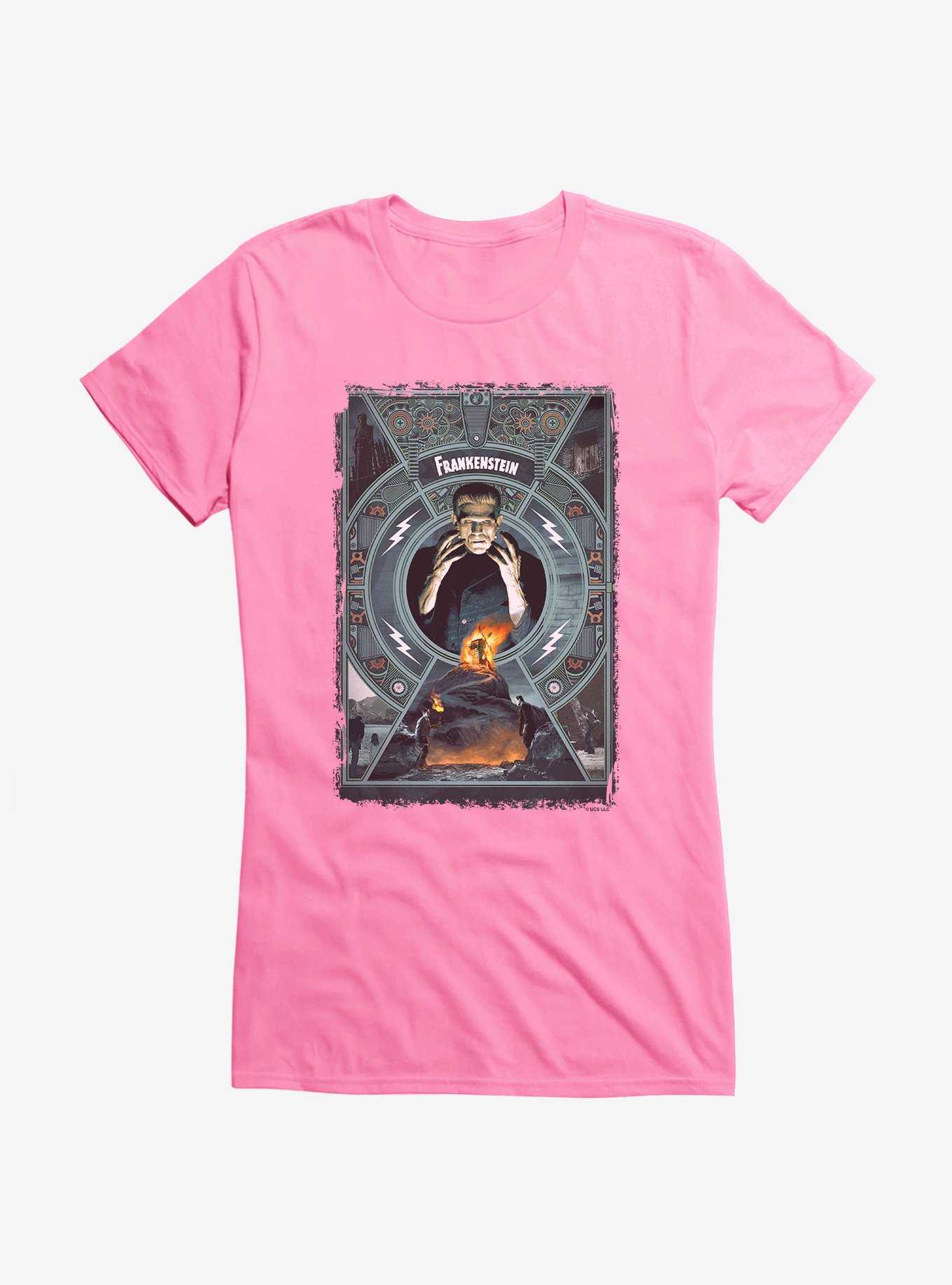 Frankenstein Poster Girls T-Shirt, , hi-res