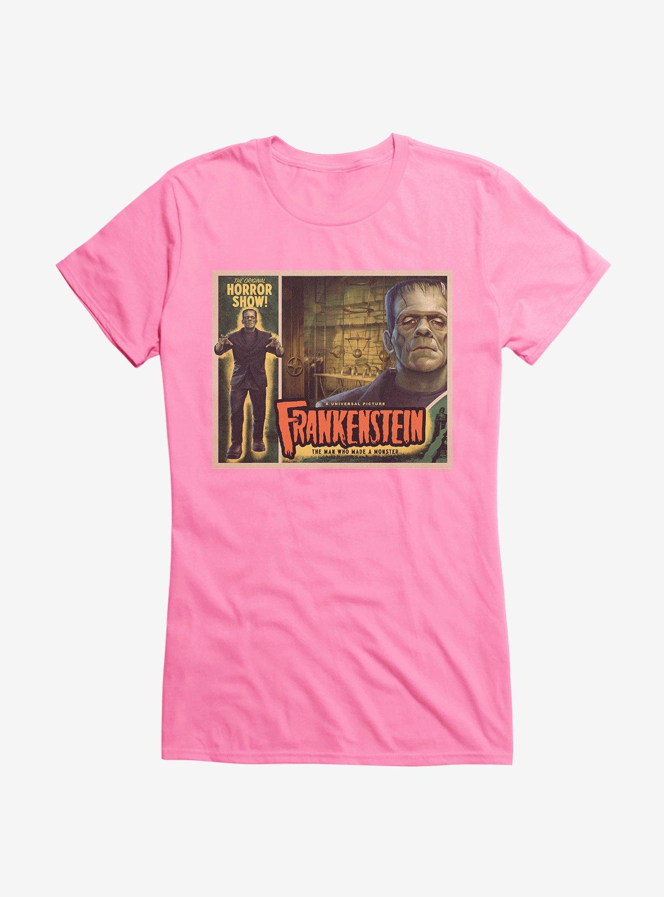 Frankenstein The Man Who Made A Monster Girls T-Shirt, , hi-res