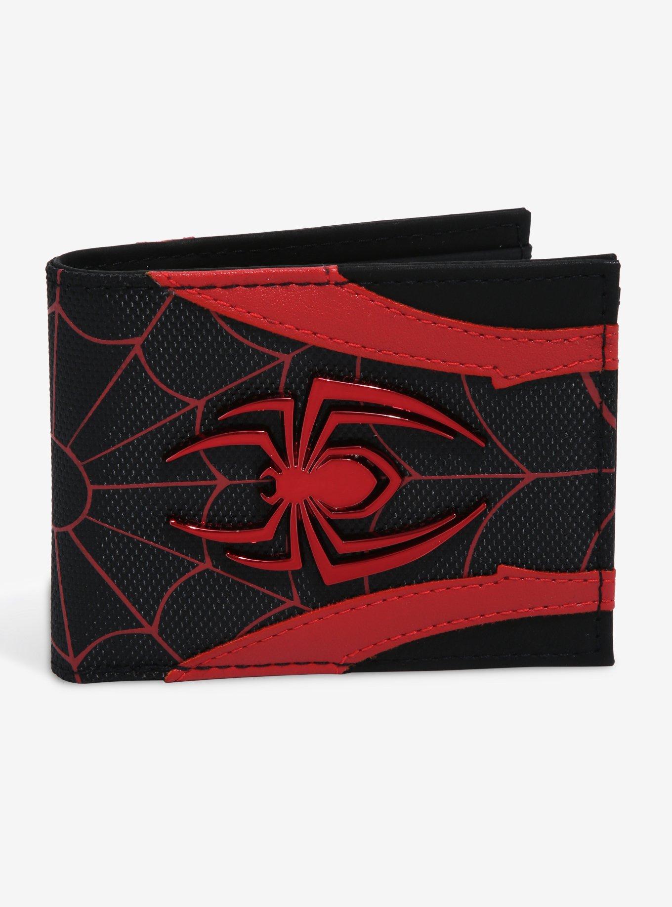 Marvel Spider-Man Miles Morales Spider Logo Bifold Wallet - BoxLunch Exclusive, , hi-res