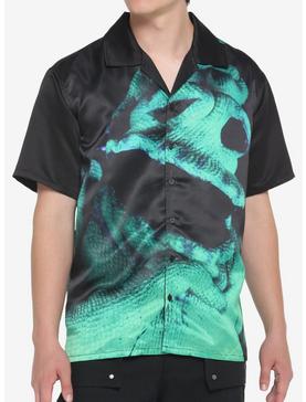 The Nightmare Before Christmas Oogie Boogie's Face Woven Button-Up, , hi-res