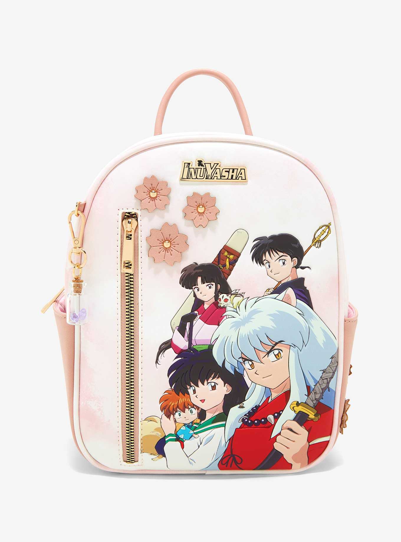 InuYasha Cast with Sakura Flowers Mini Backpack - BoxLunch Exclusive, , hi-res