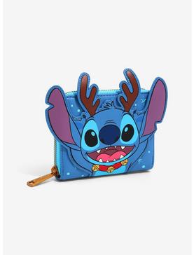 Loungefly Disney Lilo & Stitch Reindeer Stitch Small Zip Wallet - BoxLunch Exclusive, , hi-res