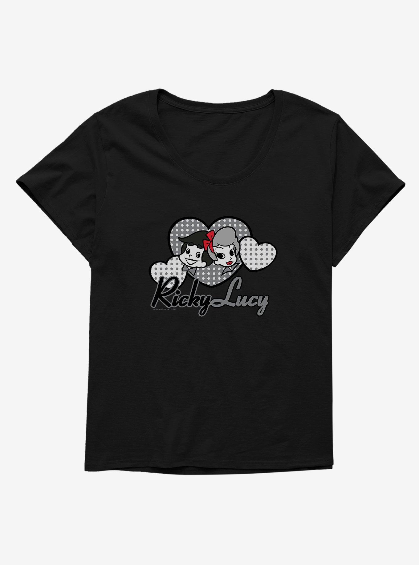 Plus Size I Love Lucy Ricky And Lucy Cartoon Womens Plus Size T-Shirt, , hi-res