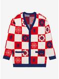 Marvel Spider-Man Floral Checkered Women's Cardigan - BoxLunch Exclusive, MULTI, hi-res
