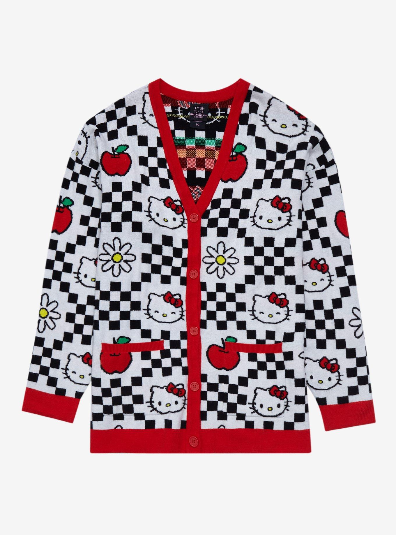 Hello Kitty & Friends Argyle Cardigan Sweater