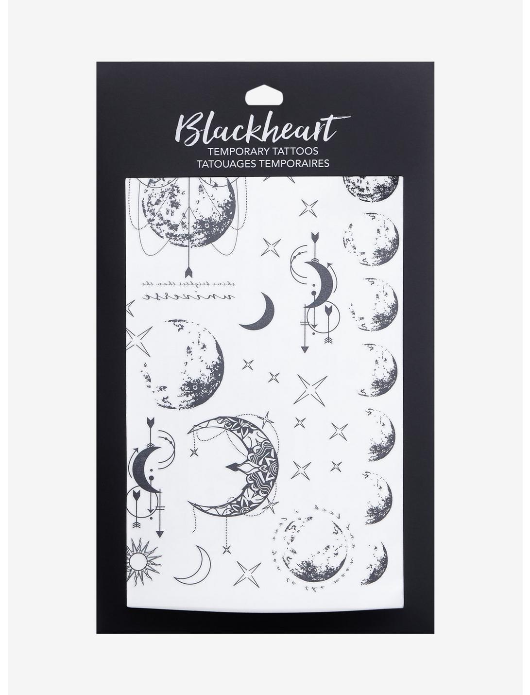 Blackheart Celestial Temporary Tattoos, , hi-res
