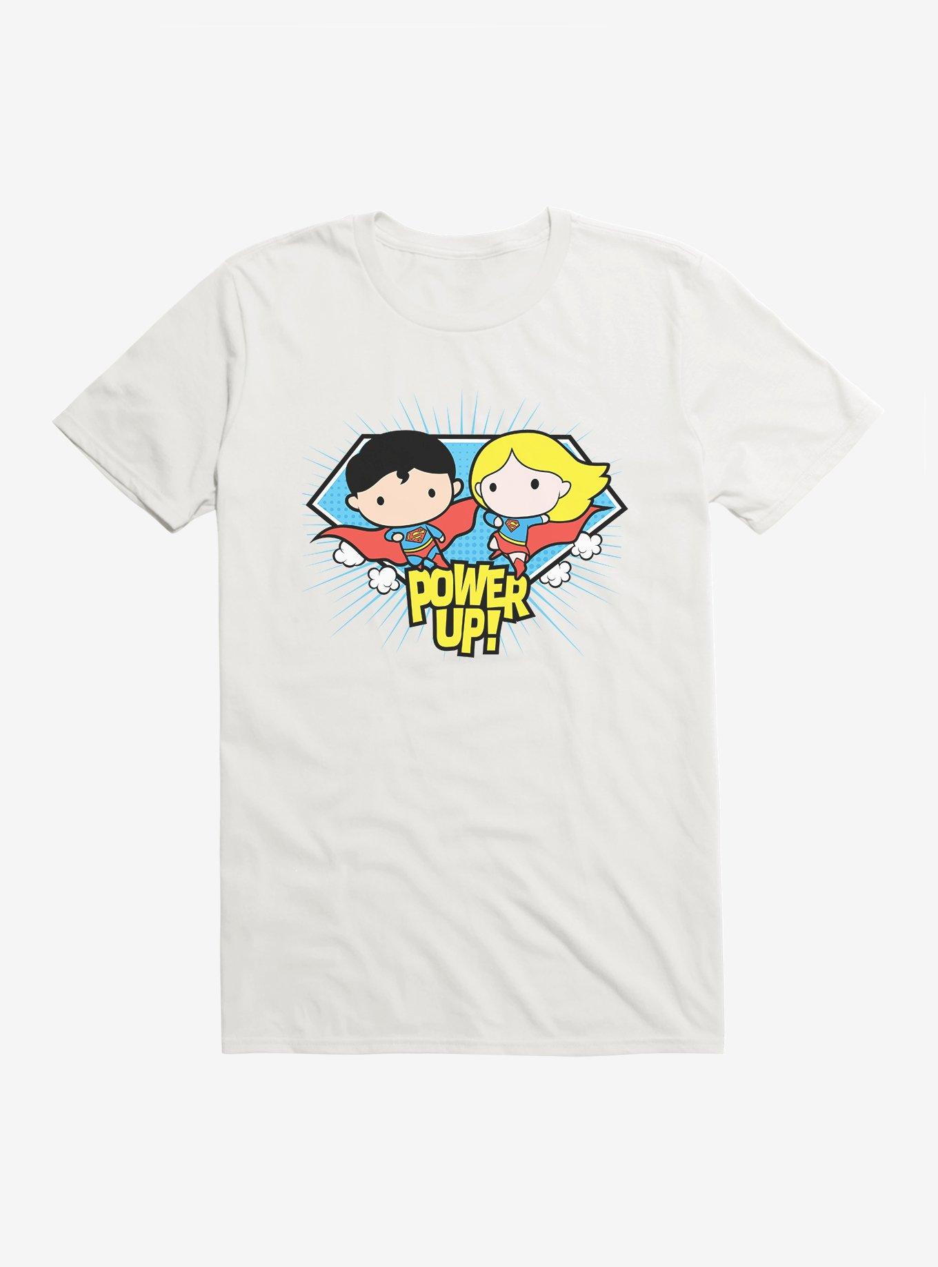 Superman And Supergirl Chibi Powerup T-Shirt, , hi-res
