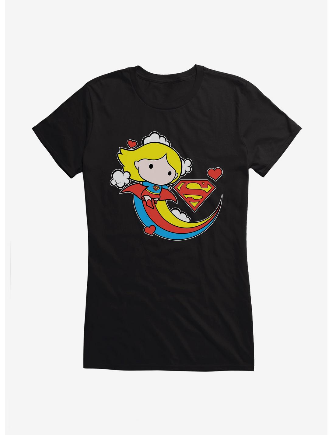 Supergirl Soaring Chibi Girl's T-Shirt, , hi-res