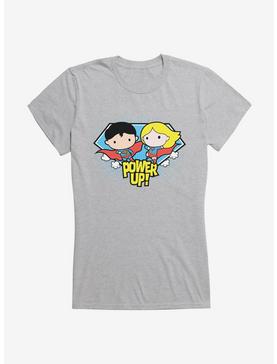 Superman And Supergirl Chibi Powerup Girl's T-Shirt, , hi-res