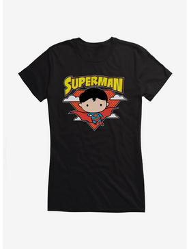 Superman Chibi Girl's T-Shirt, BLACK, hi-res