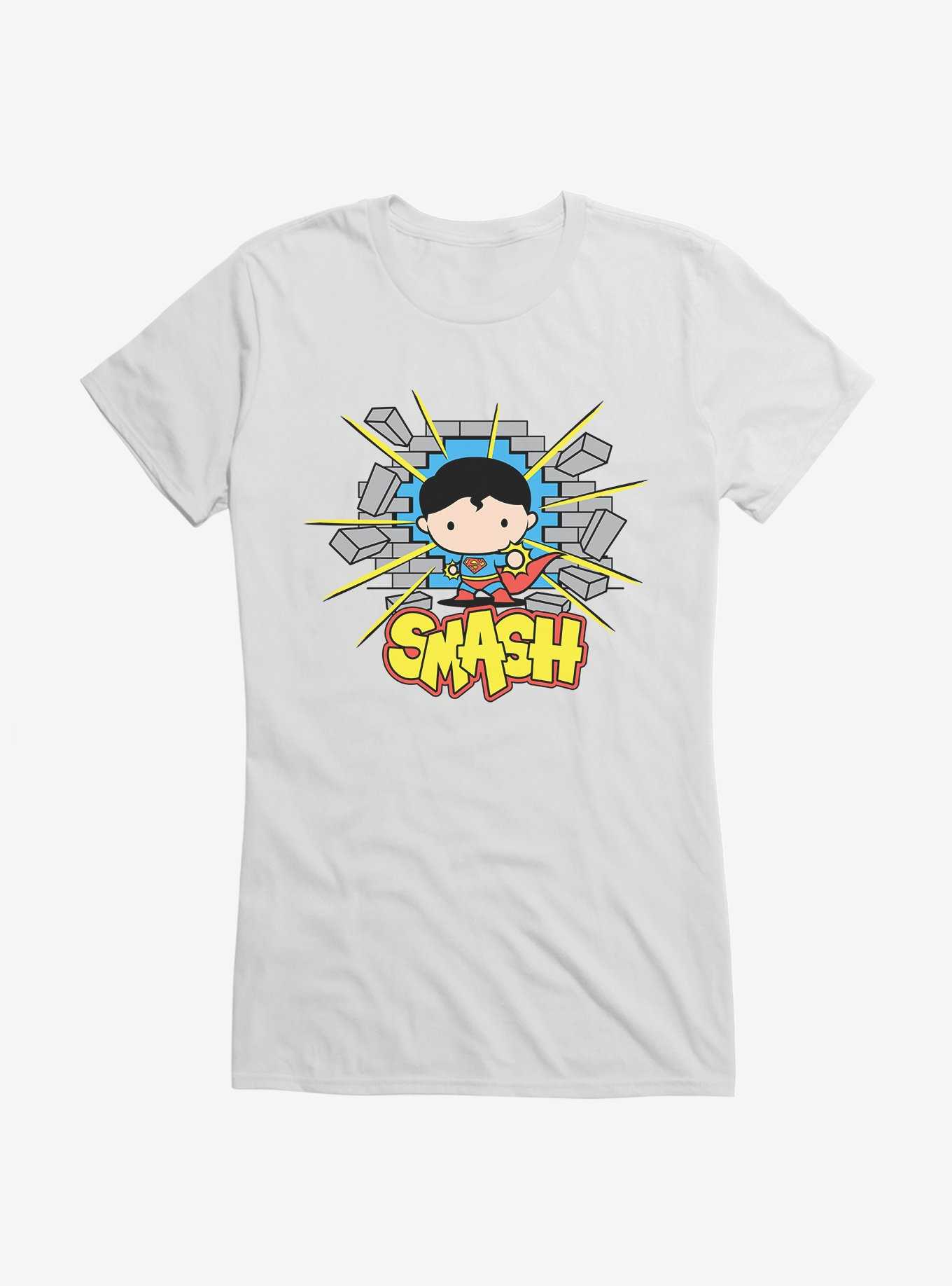 Superman Super Smash Chibi Girl's T-Shirt, , hi-res