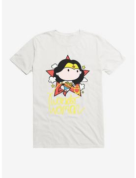 Wonder Woman Lasso Logo Chibi T-Shirt, WHITE, hi-res