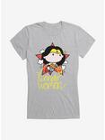 Wonder Woman Lasso Logo Chibi Girl's T-Shirt, HEATHER, hi-res
