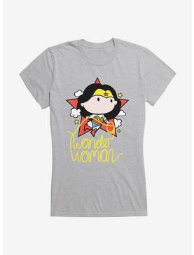Wonder Woman Lasso Logo Chibi Girl's T-Shirt, HEATHER, hi-res