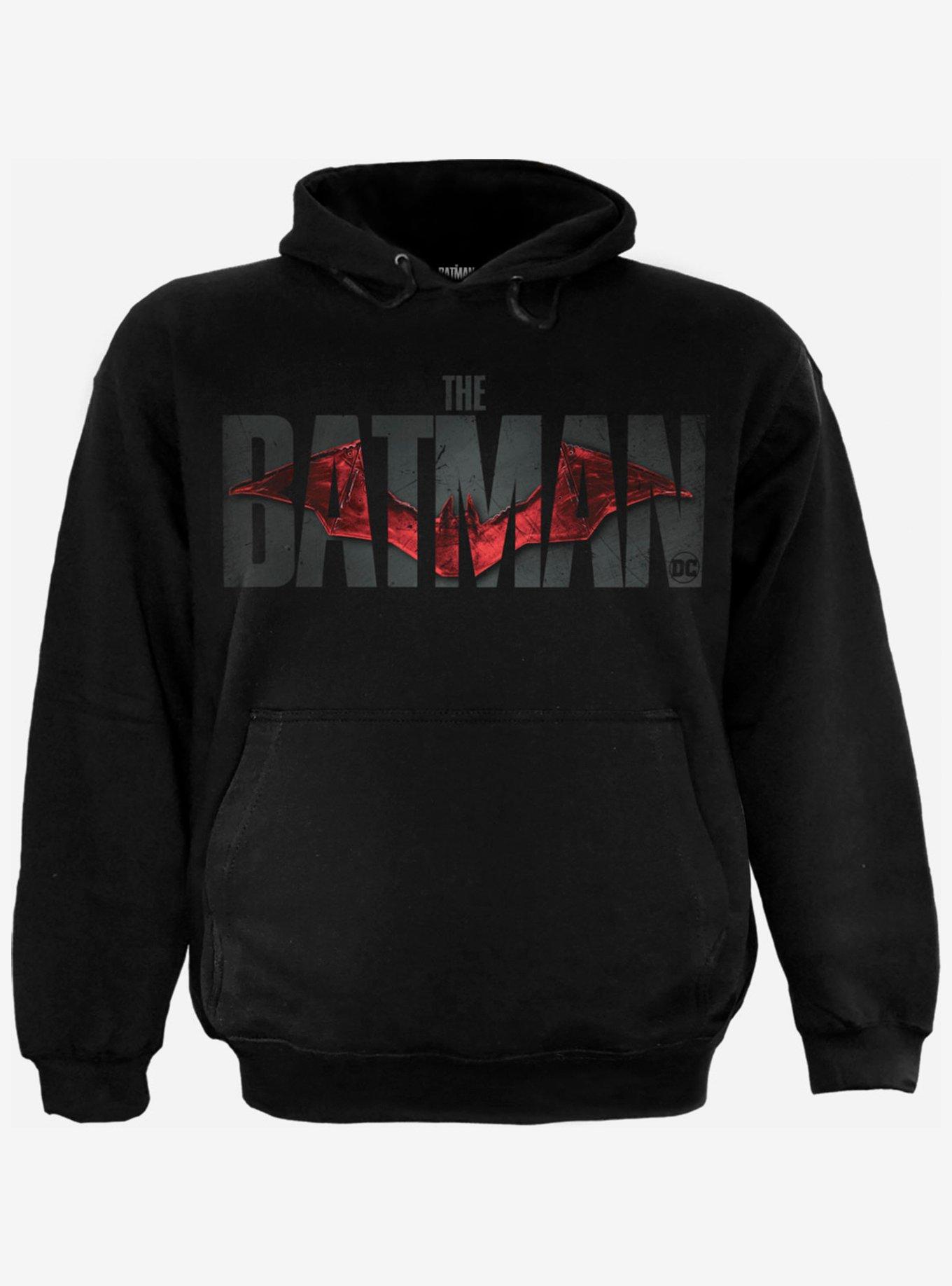 DC Comics The Batman Logo Hoodie, BLACK, hi-res