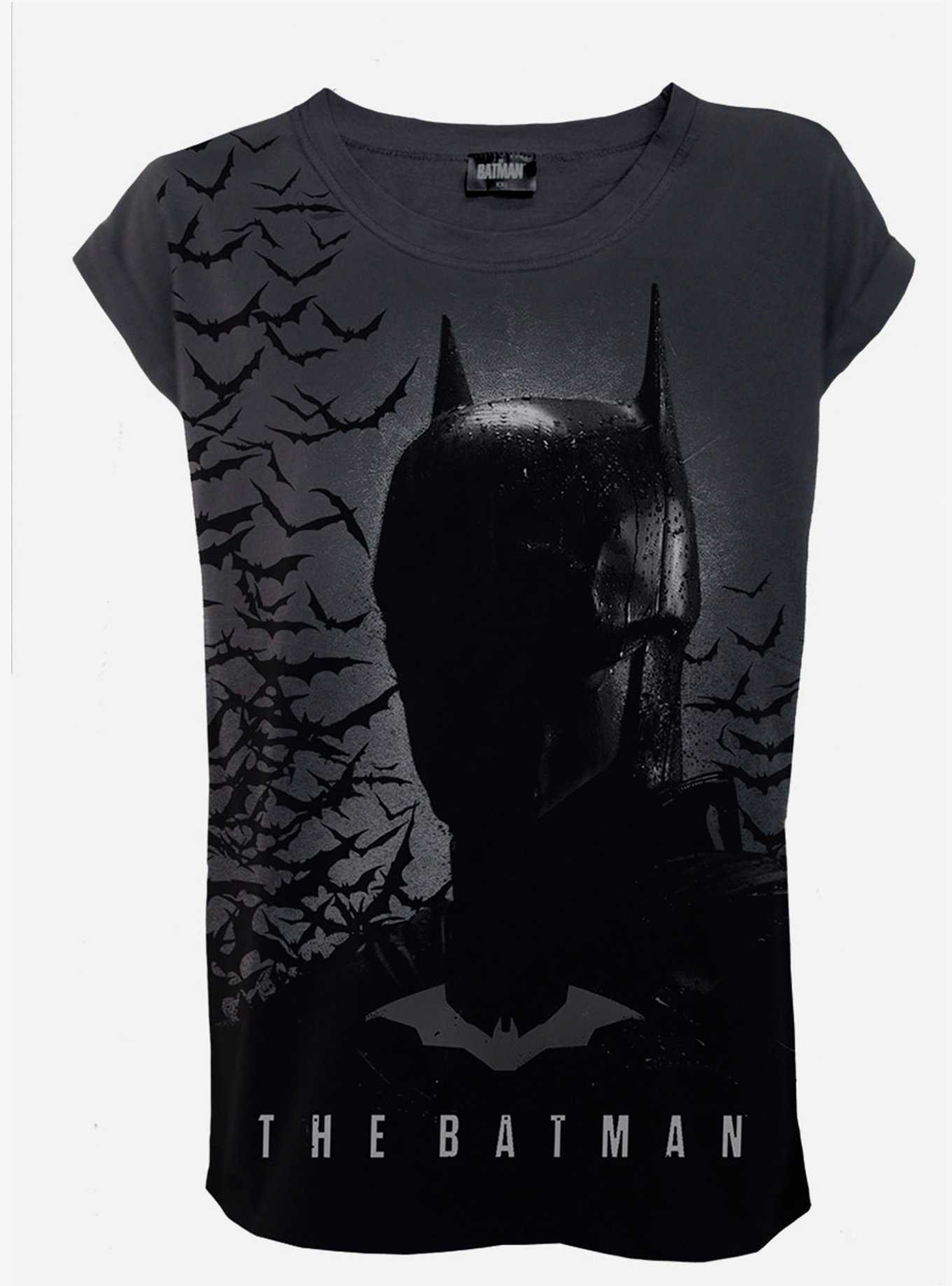 DC Comics The Batman Shadow Bats Roll Sleeve T-Shirt, , hi-res