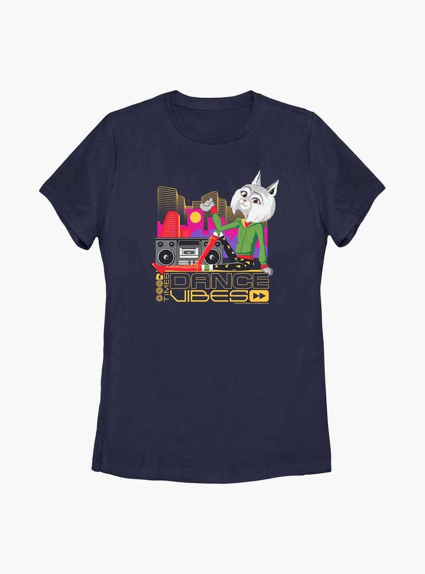 Sing Good Times Dance Vibes T-Shirt, NAVY HTR, hi-res