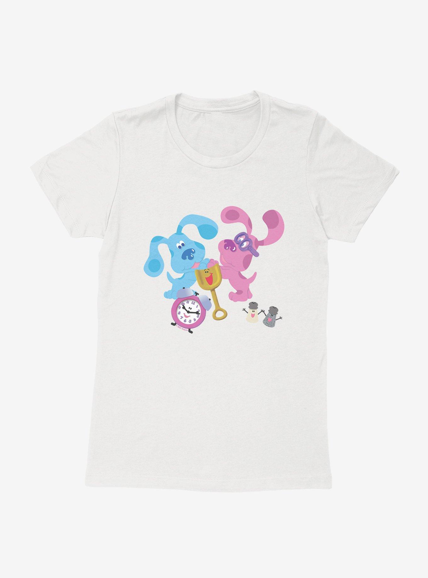 Blue's Clues Playful Group Womens T-Shirt, WHITE, hi-res