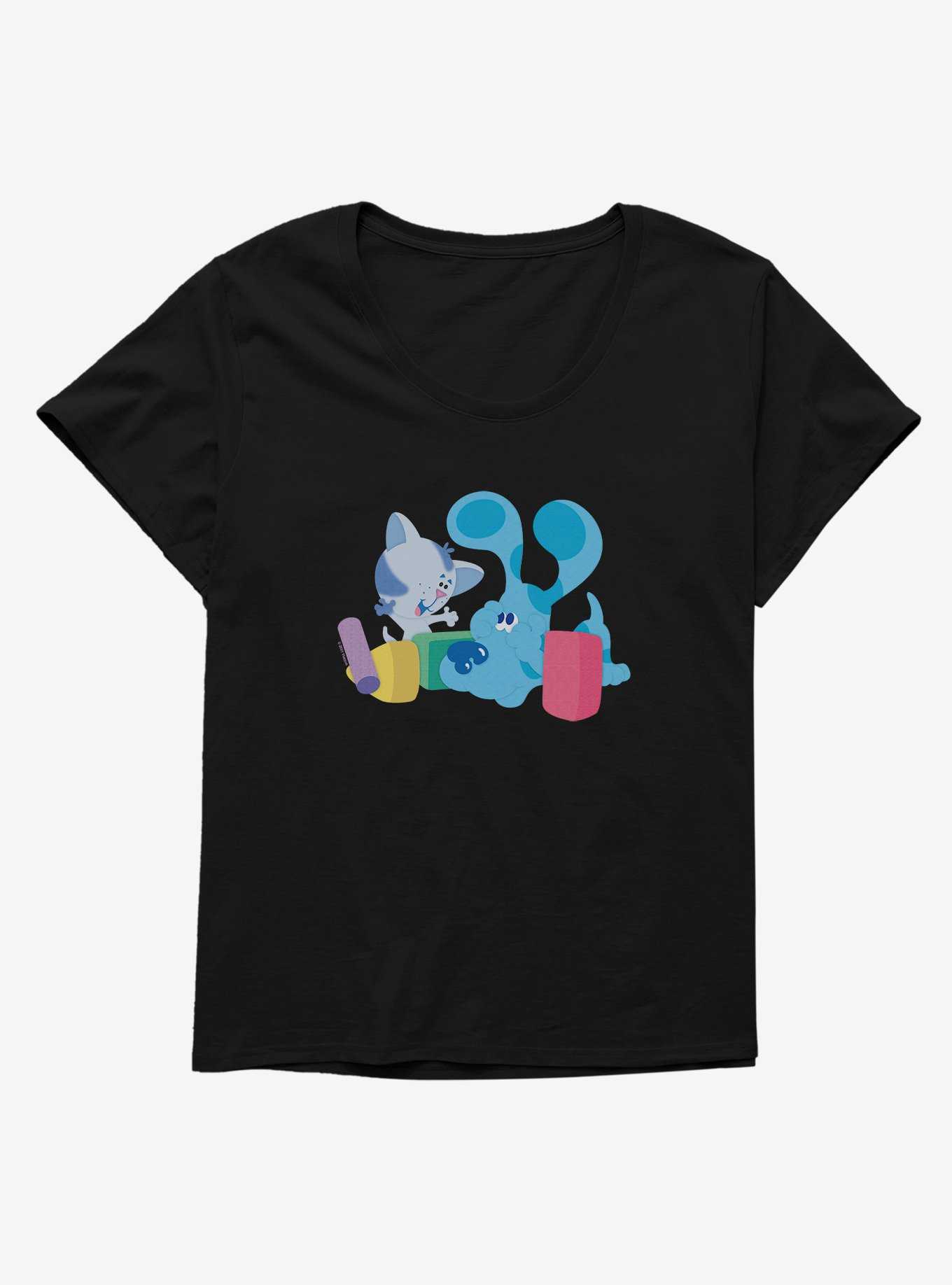 Blue's Clues Periwinkle And Blue Playtime Womens T-Shirt Plus Size, , hi-res