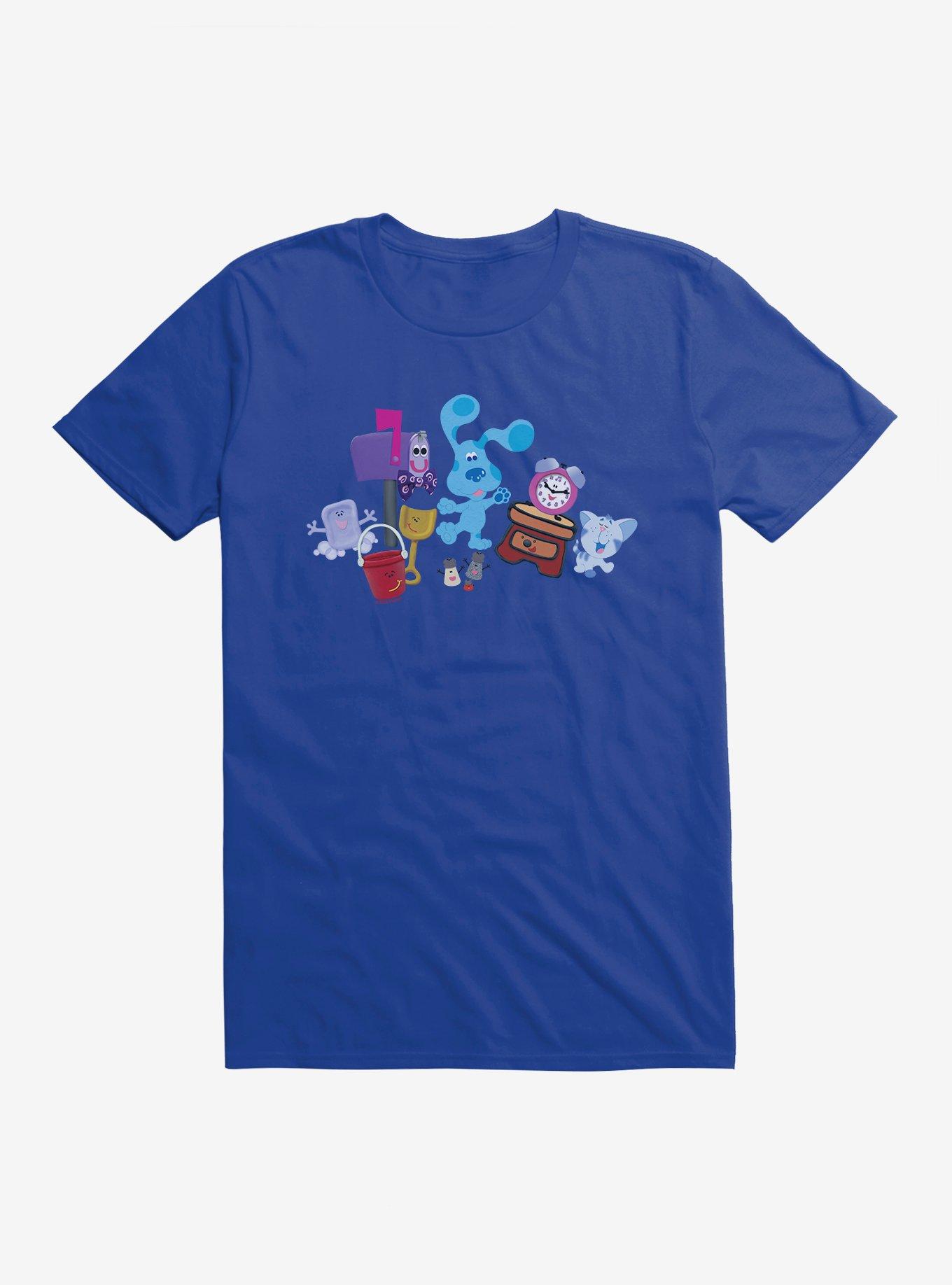 Blue's Clues Group Cheer T-Shirt, ROYAL BLUE, hi-res