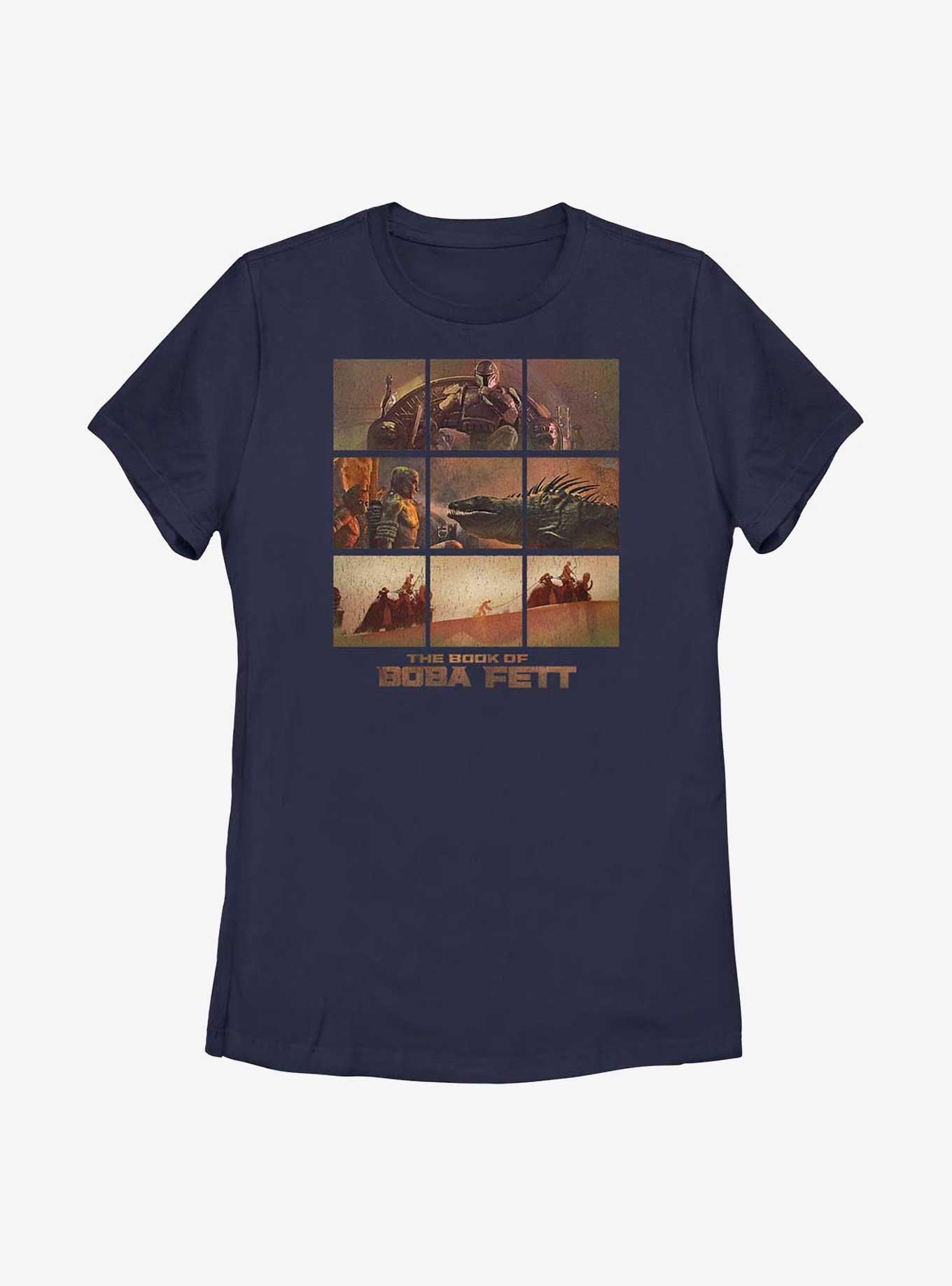 Star Wars The Book Of Boba Fett Desert Palace Womens T-Shirt, NAVY, hi-res