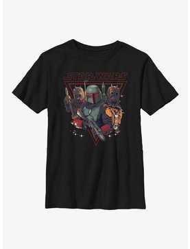 Star Wars The Book Of Boba Fett Bounty Hunting Youth T-Shirt, , hi-res