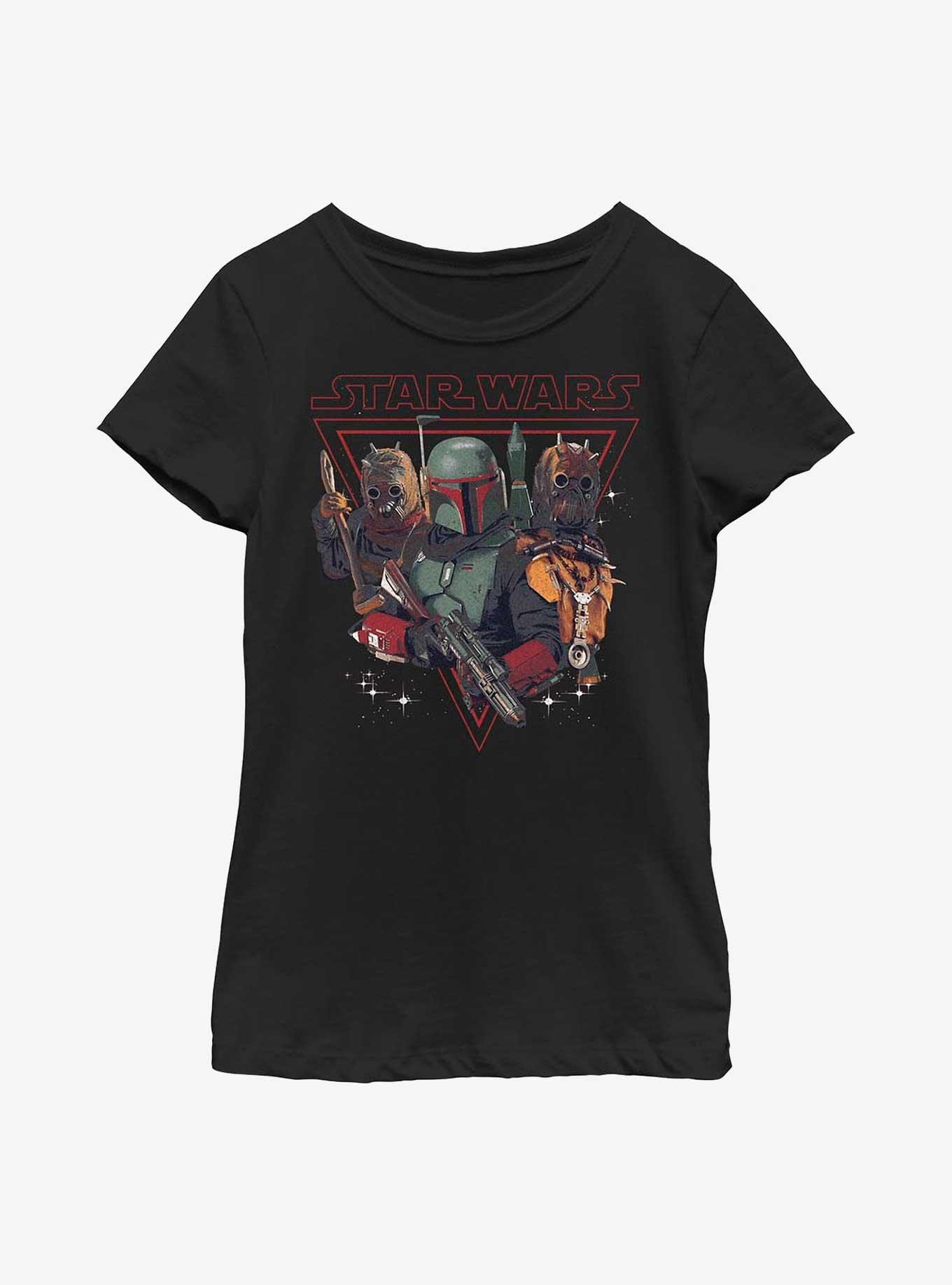 Star Wars The Book Of Boba Fett Bounty Hunting Youth T-Shirt, , hi-res