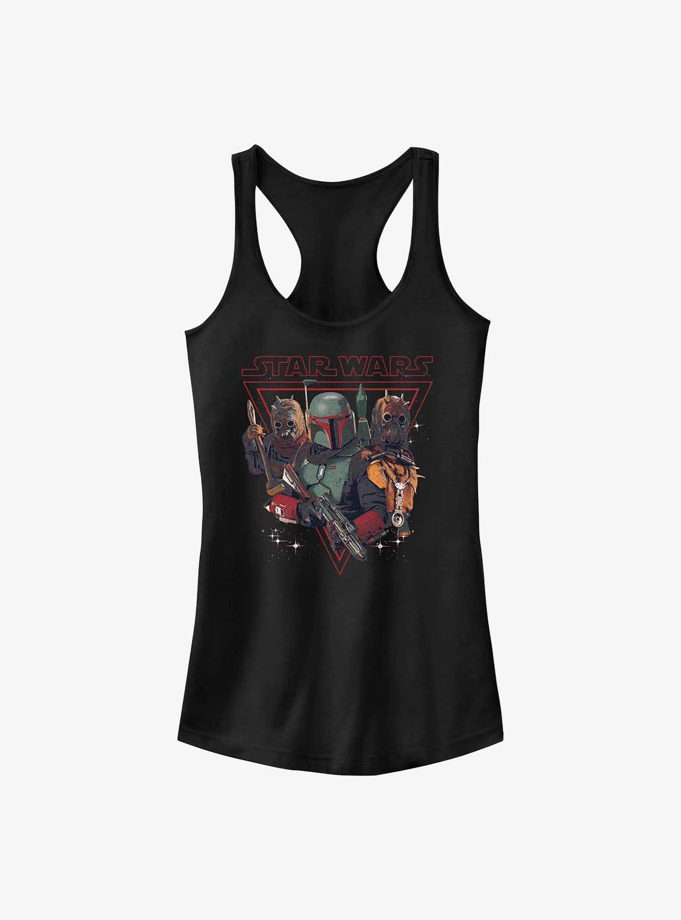 Star Wars The Book Of Boba Fett Bounty Hunting Girls Tank Top, BLACK, hi-res