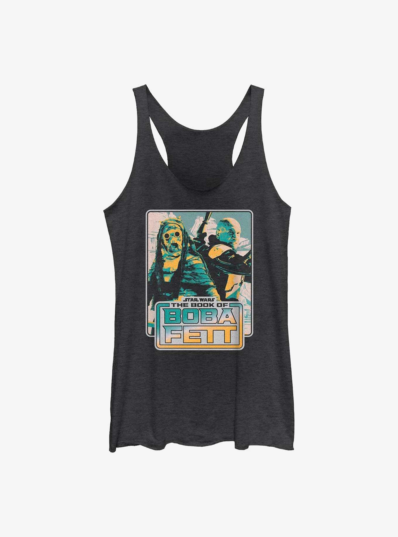 Star Wars The Book Of Boba Fett No Jabba No Wonga Blk Rw Edge Jr Tnk, BLK HTR, hi-res