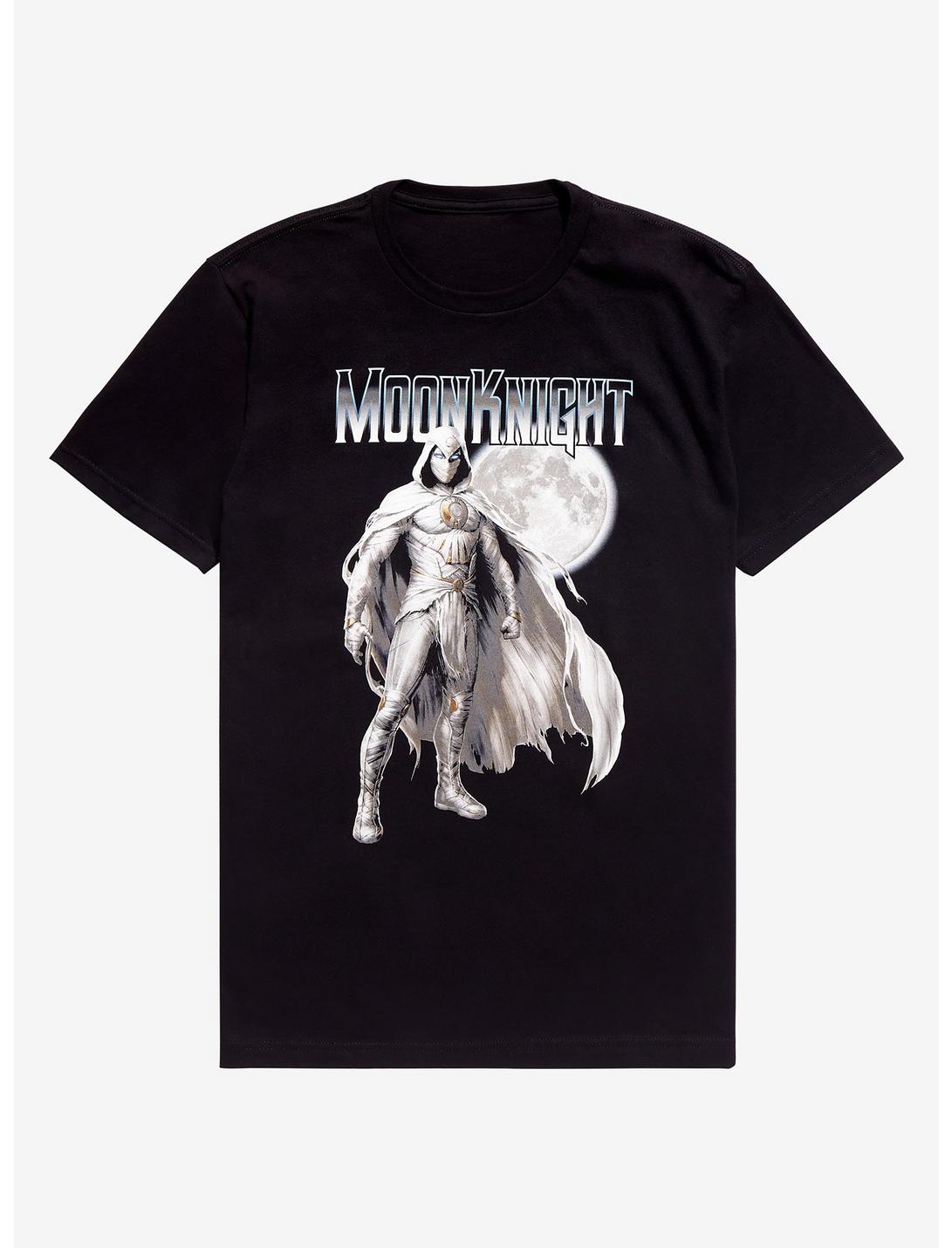 Marvel Moon Knight Character Portrait T-Shirt - BoxLunch Exclusive, BLACK, hi-res