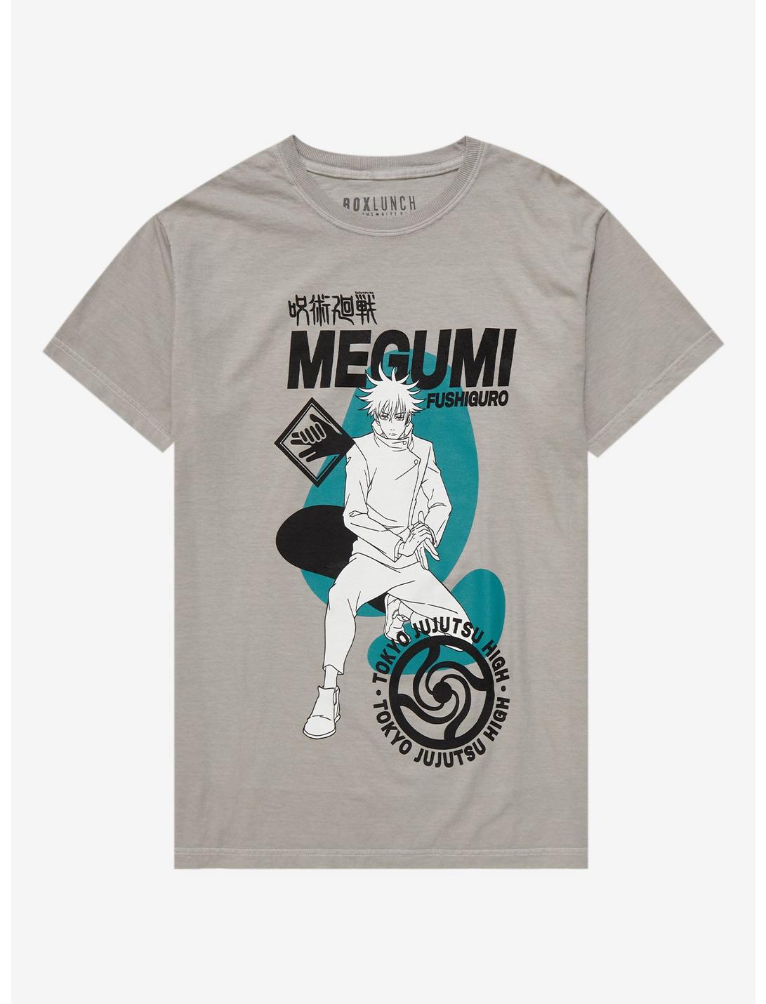 Jujutsu Kaisen Megumi Fushiguro Tonal Icon T-Shirt - BoxLunch Exclusive, GREY, hi-res