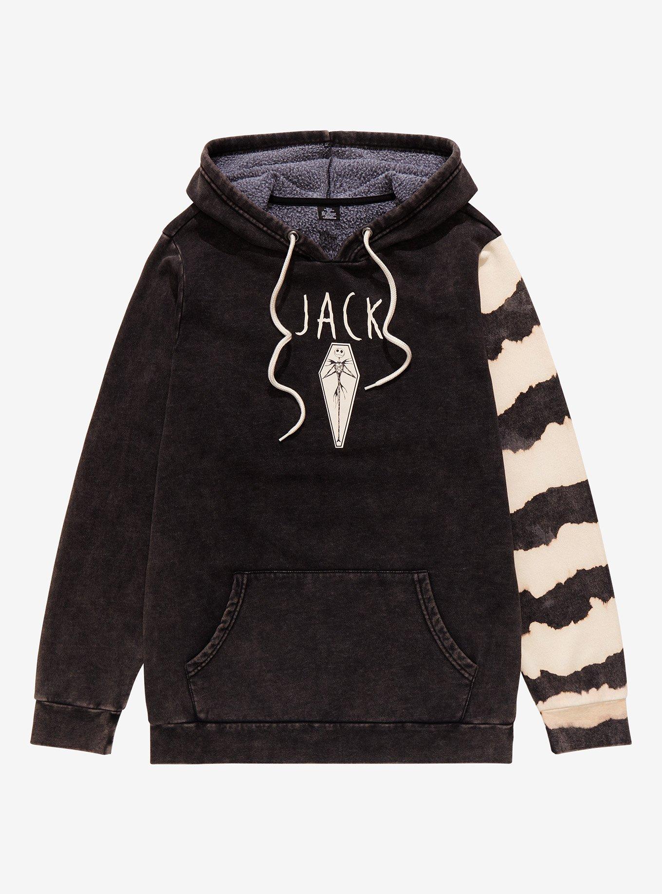 Disney The Nightmare Before Christmas Jack Skellington Tie-Dye Sleeve Hoodie  - BoxLunch Exclusive