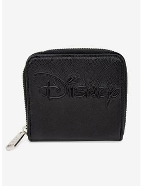 Disney Logo Embossed Vegan Leather Zip Around Wallet, , hi-res