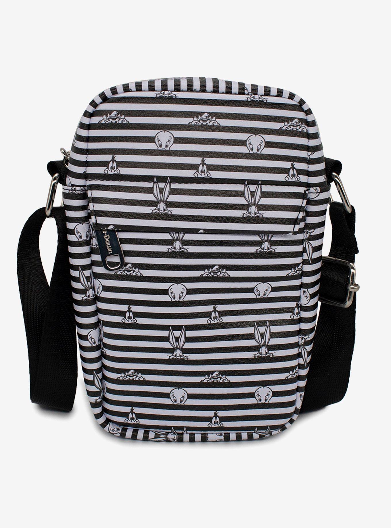 Looney Tunes Stripe Vegan Leather Crossbody Bag, , hi-res