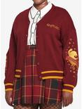 Harry Potter Gryffindor Skimmer Cardigan Plus Size, BURGUNDY GOLD, hi-res