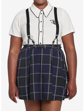 Harry Potter Ravenclaw Pleated Suspender Skirt Plus Size, , hi-res