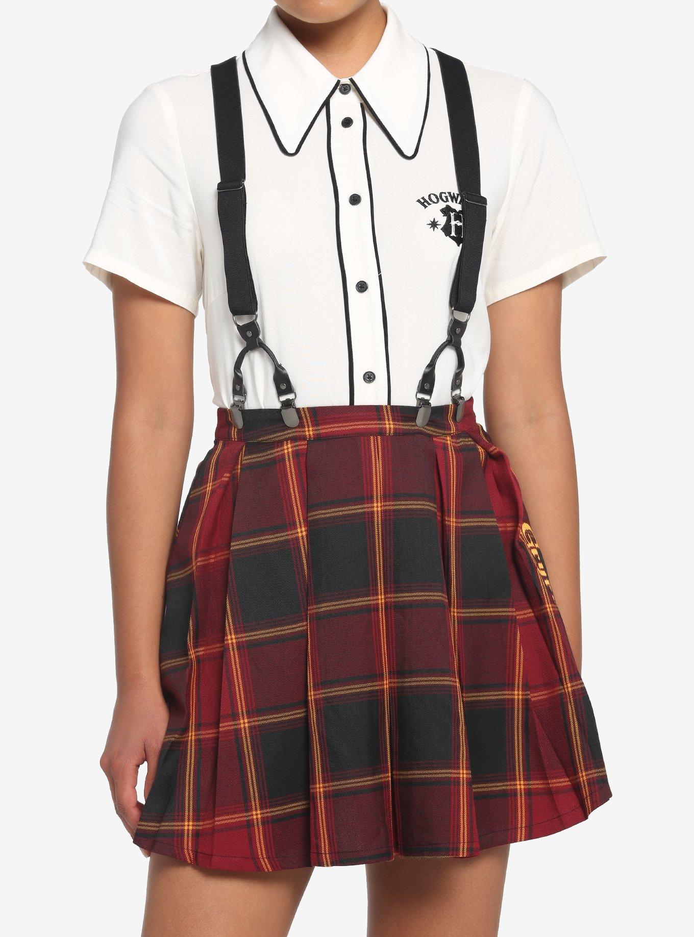 Harry Potter Plaid Gryffindor Skirt Suspender M (8/10)