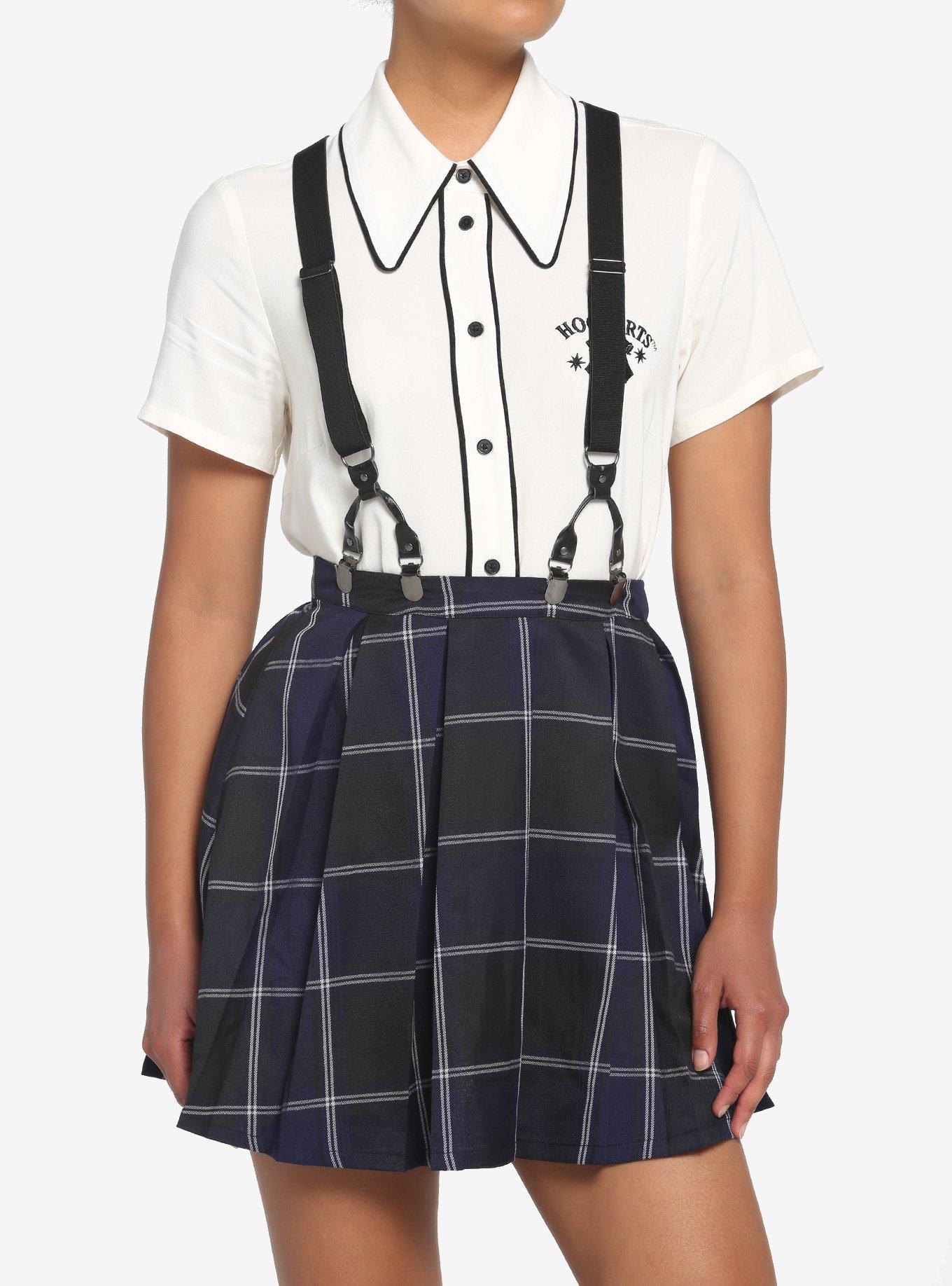 Harry Potter Ravenclaw Pleated Suspender Skirt Hot Topic