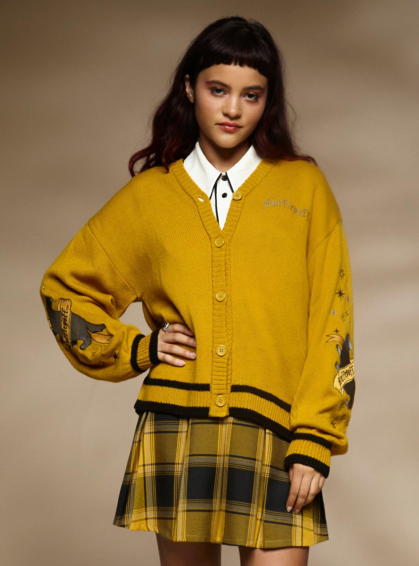 Harry Potter Hufflepuff Skimmer Girls Cardigan