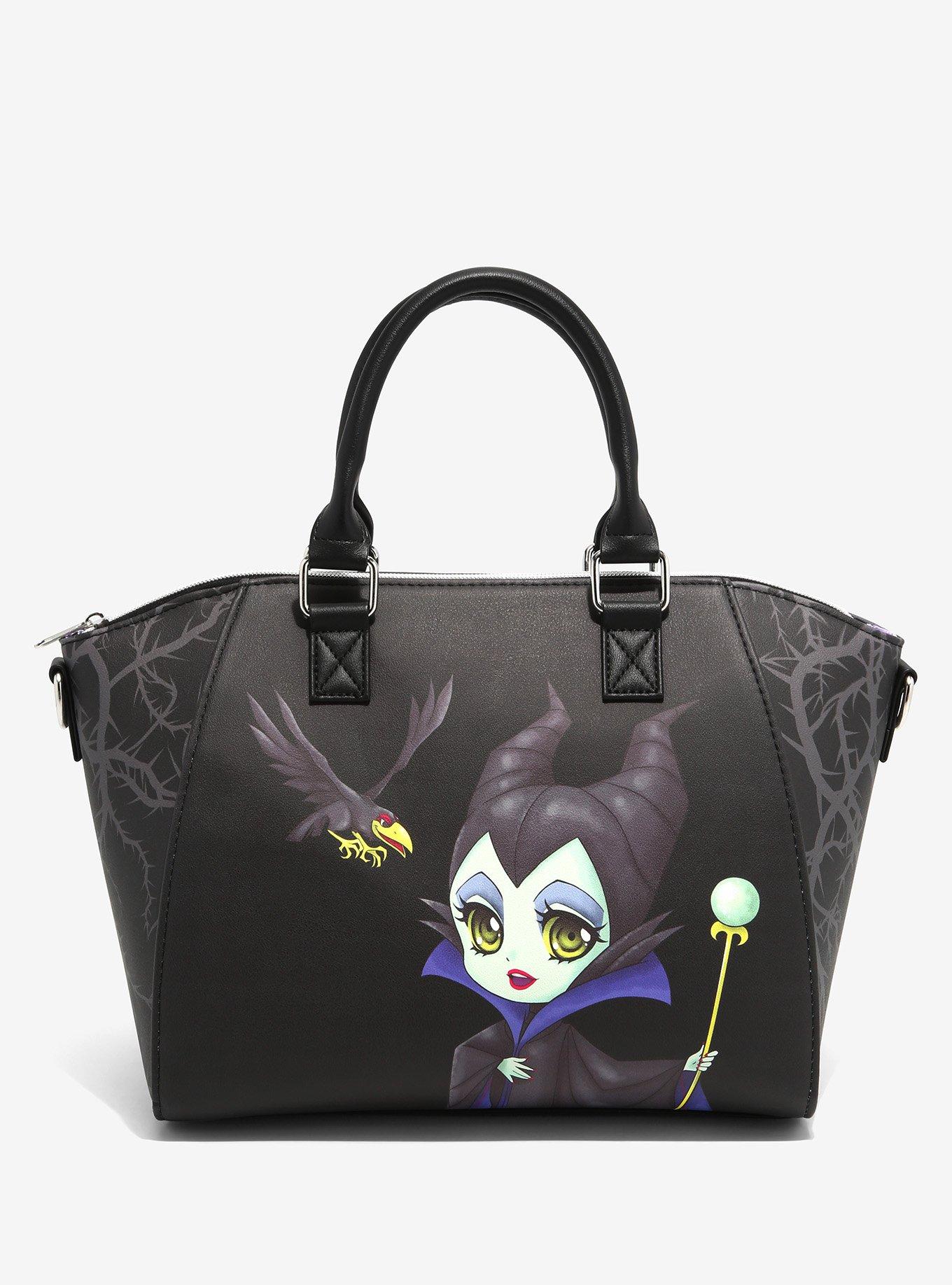  Loungefly Disney Maleficent Faux Leather Cosplay Womens Double  Strap Shoulder Bag Purse : Clothing, Shoes & Jewelry