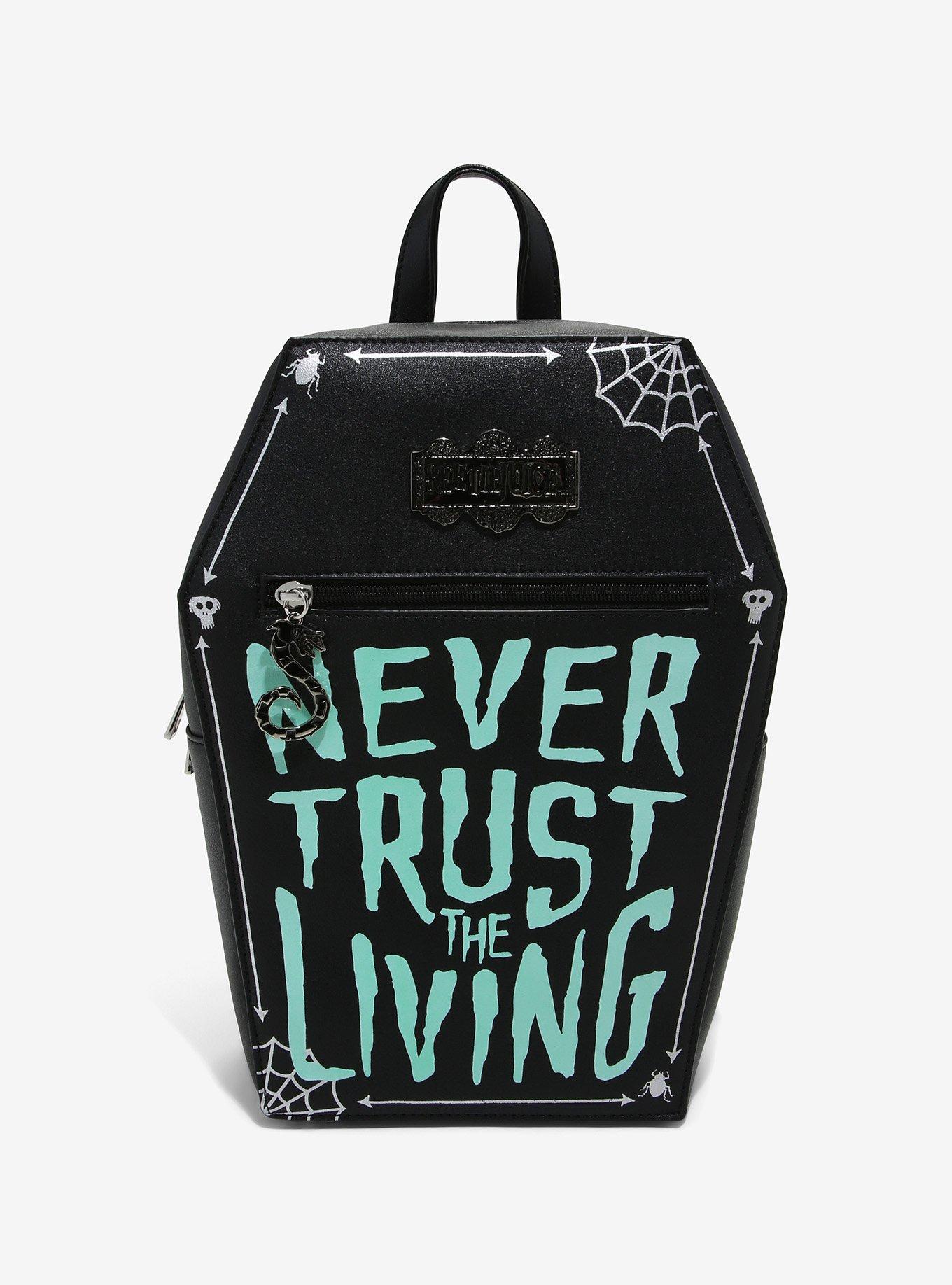 Clear Front Black Coffin Bag 